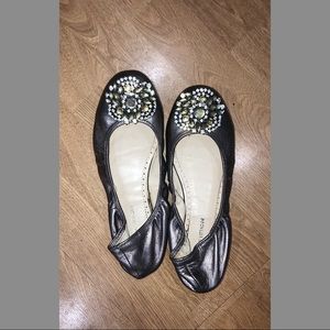 Rhinestone flats, great condition!